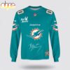 Custom Name Miami Dolphins x Bad Bunny Super Bowl 2026 3D Sweatshirt