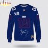 Custom Name New York Giants x Bad Bunny Super Bowl 2026 3D Sweatshirt