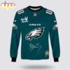 Custom Name Philadelphia Eagles x Bad Bunny Super Bowl 2026 3D Sweatshirt