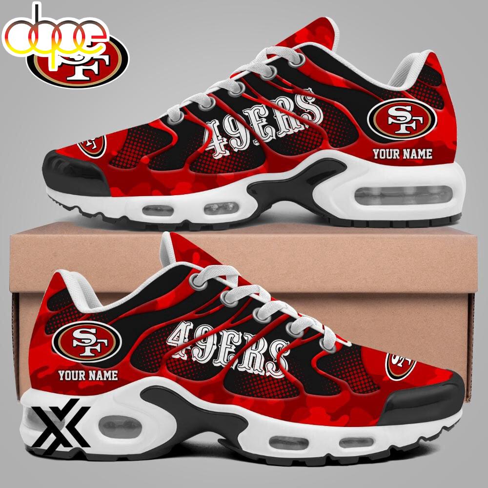 Custom Name San Francisco 49ers Air Max Plus Shoes For Fans