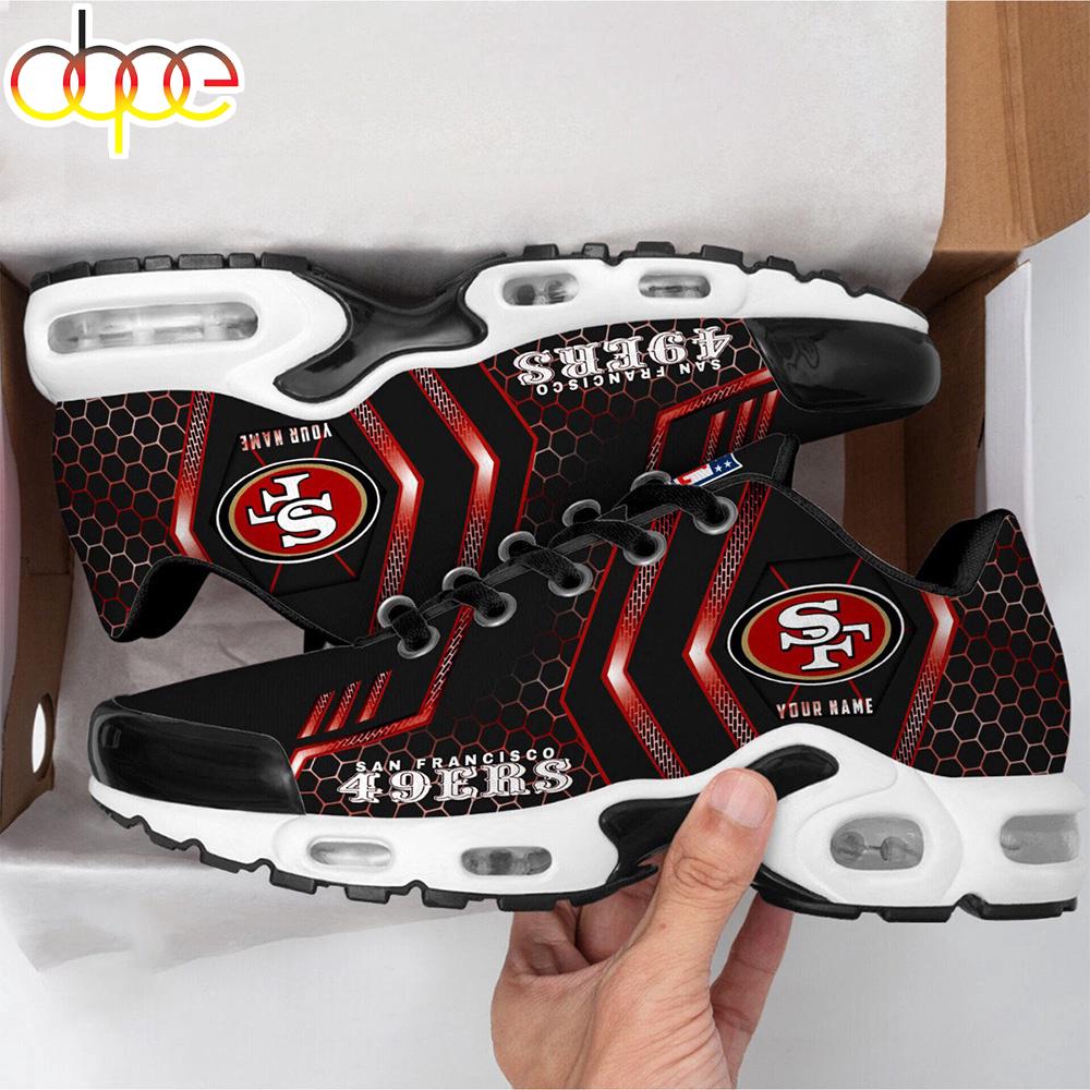 Custom Name San Francisco 49ers NFL Air Max Plus Shoes For Fans