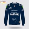 Custom Name Seattle Seahawks x Bad Bunny Super Bowl 2026 3D Sweatshirt