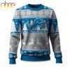 Detroit Lions Reindeer Football Ugly Christmas Sweater Detroit Lions Reindeer Football Ugly Christmas Sweater