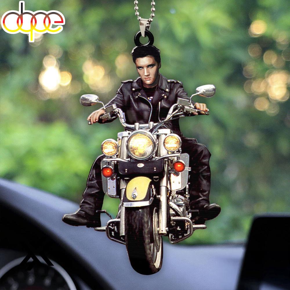 Elvis Presley Driving Motor Merry Christmas Ornament Gift Idea