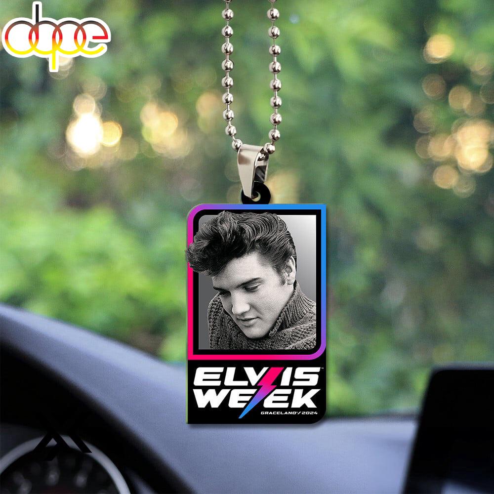 Elvis Presley Face Merry Christmas Ornament Gift Idea