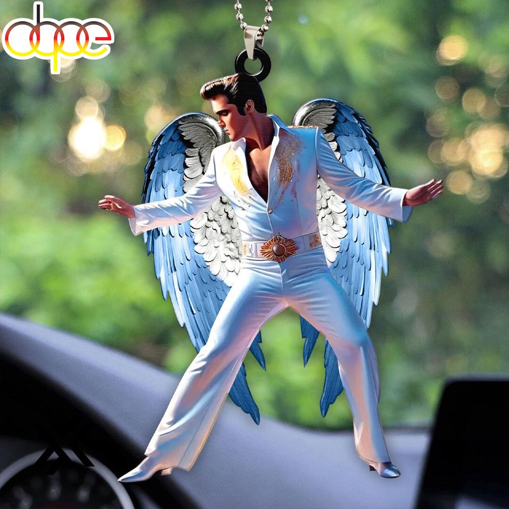 Elvis Presley Legend Wings Merry Christmas Ornament Gift Idea