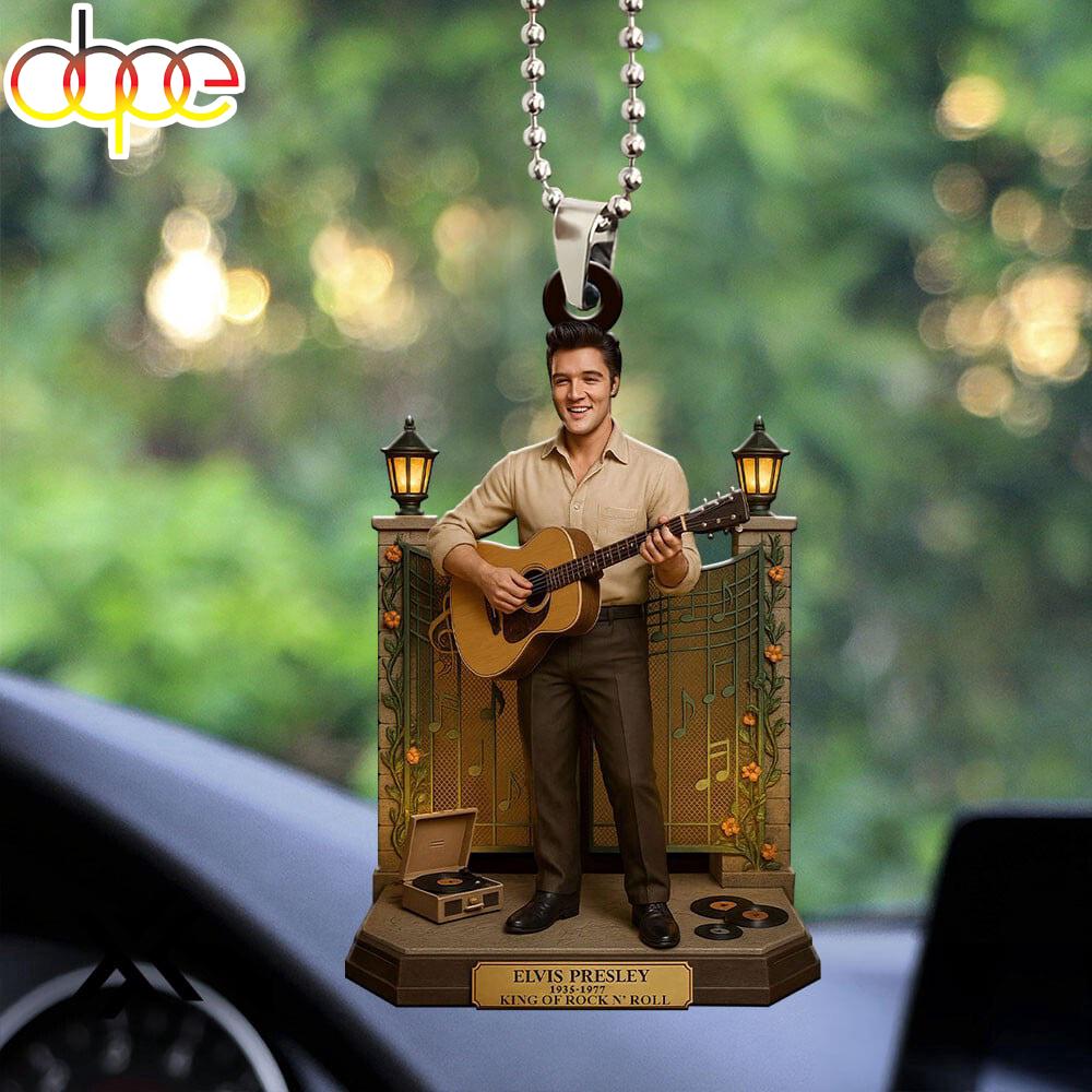 Elvis Presley Memories Merry Christmas Ornament Gift Idea
