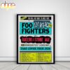 Foo Fighters EU & UK Tour 2026 Canvas Poster Wall Art