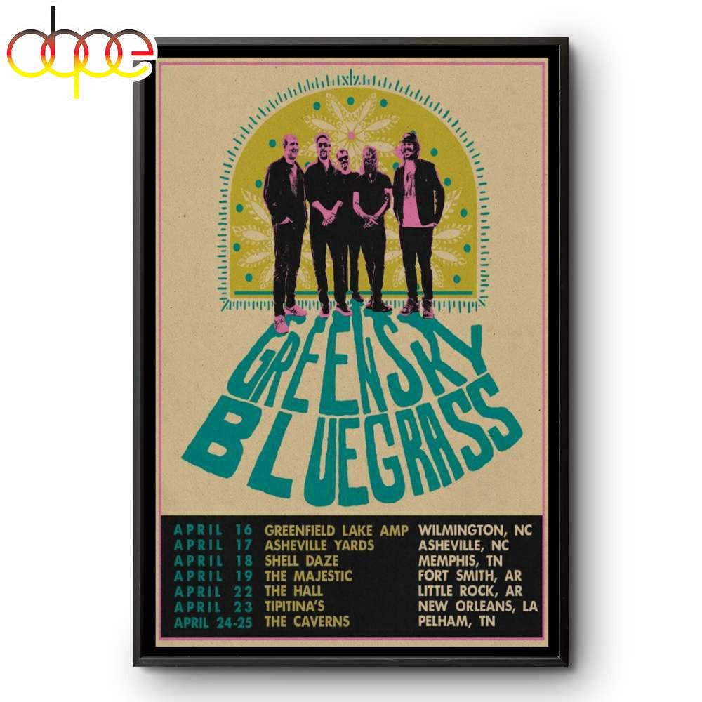 Greensky Bluegrass Spring Live Show 2026 Canvas Poster Wall Art