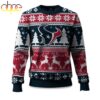 Houston Texans Reindeer Football Ugly Christmas Sweater