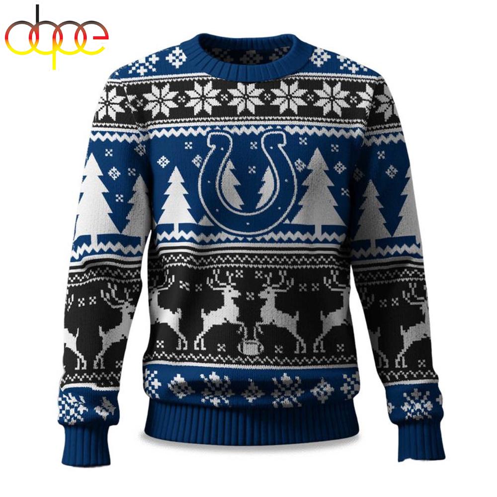 Indianapolis Colts Reindeer Football Ugly Christmas Sweater
