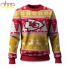 Kansas City Chiefs Reindeer Football Ugly Christmas Sweater