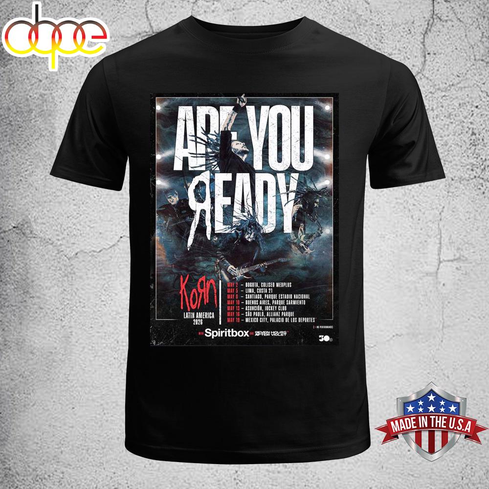 Korn Latin America 2026 Tour Unisex T-Shirt