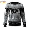 Las Vegas Raiders Reindeer Football Ugly Christmas Sweater