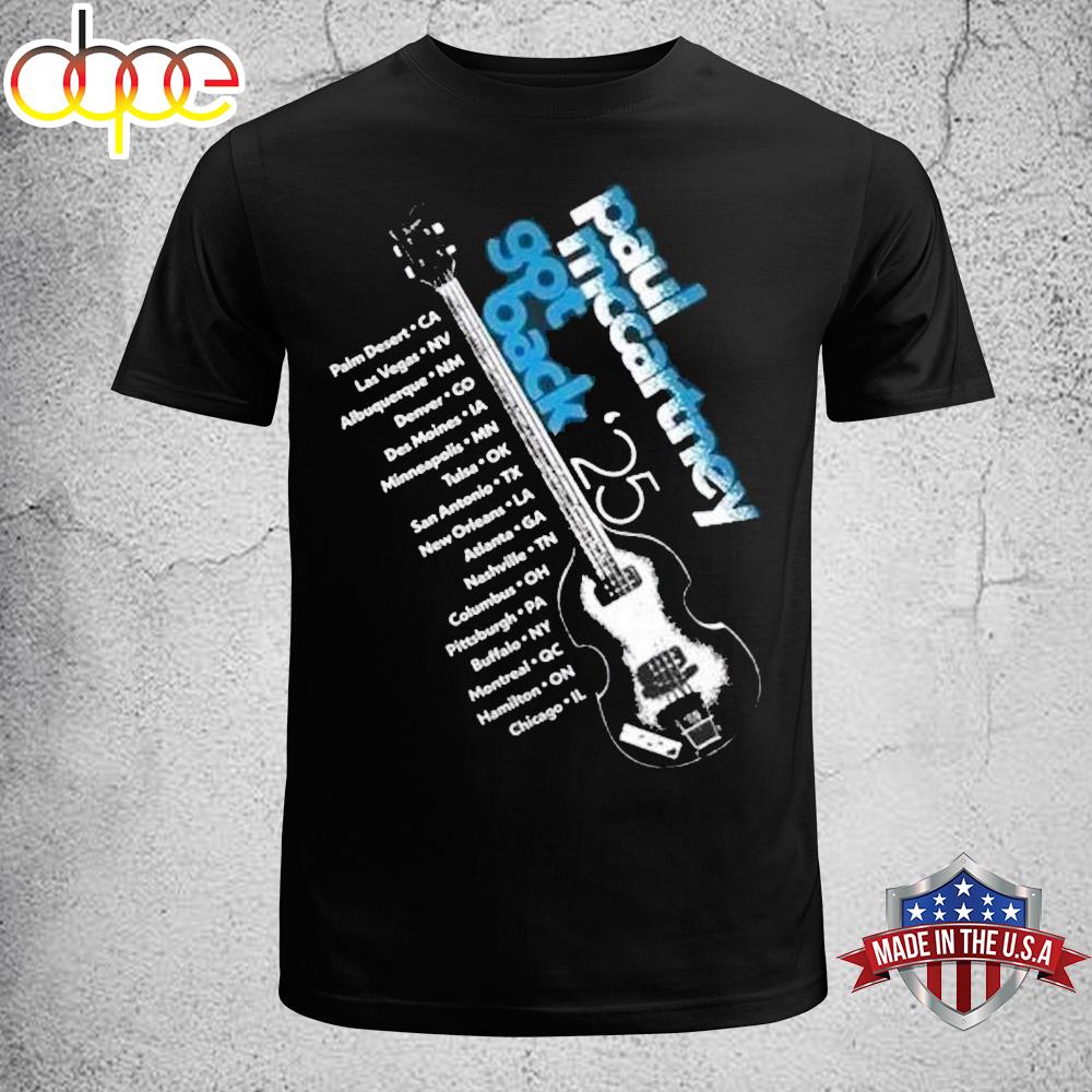 Paul McCartney Got Back Tour 2025 Unisex T-Shirt