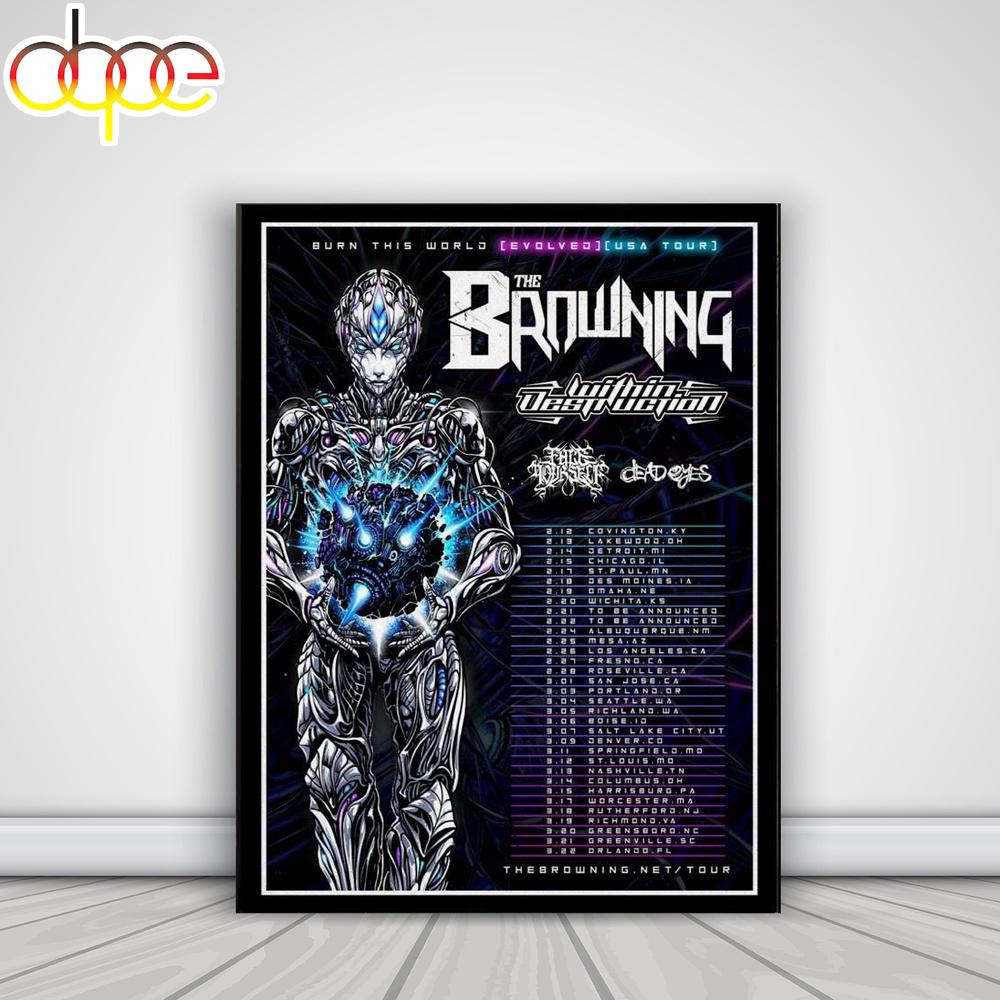 The Browning America Tour 2026 Canvas Poster Wall Art