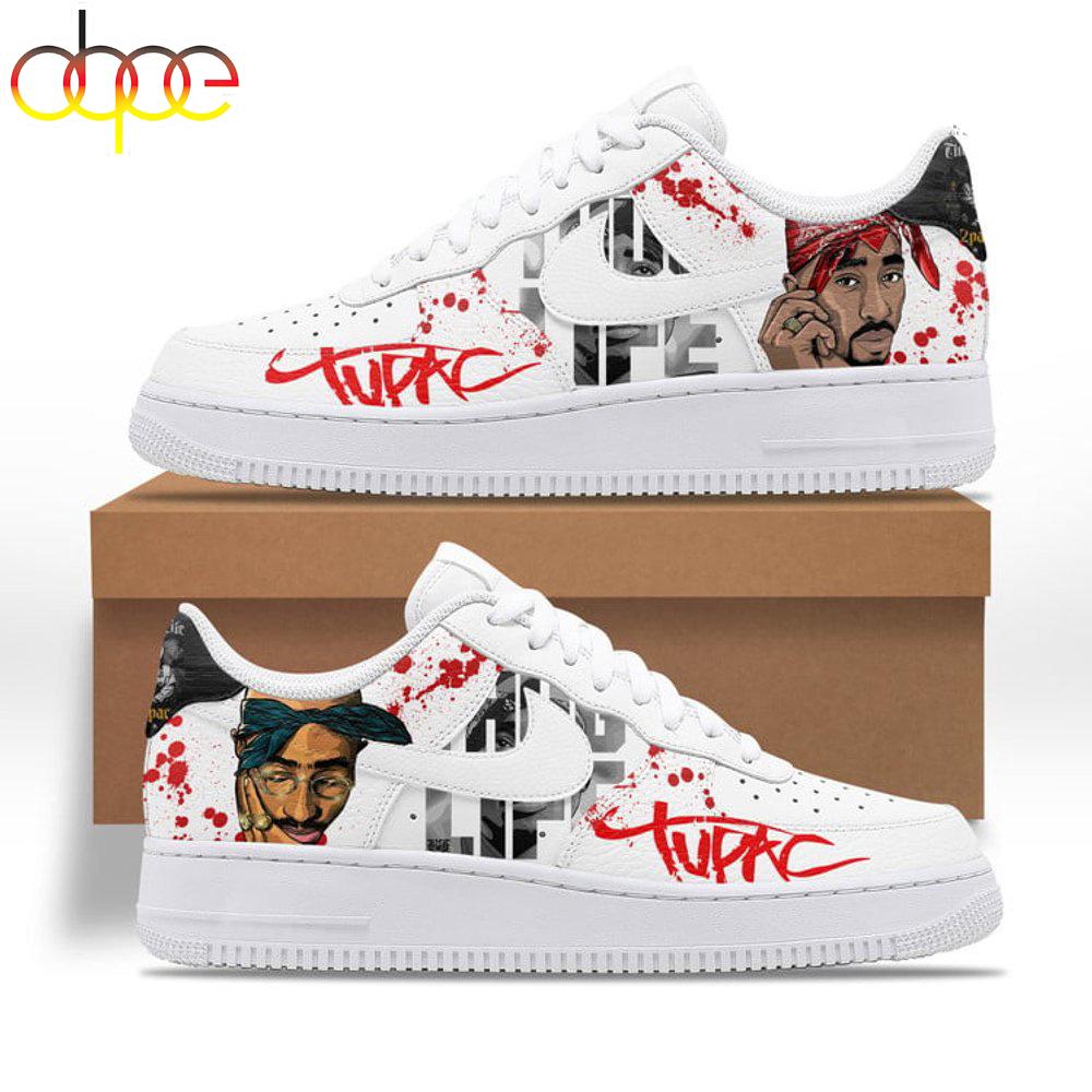 Tupac Thug Life Air Force 1 Shoes For Fans