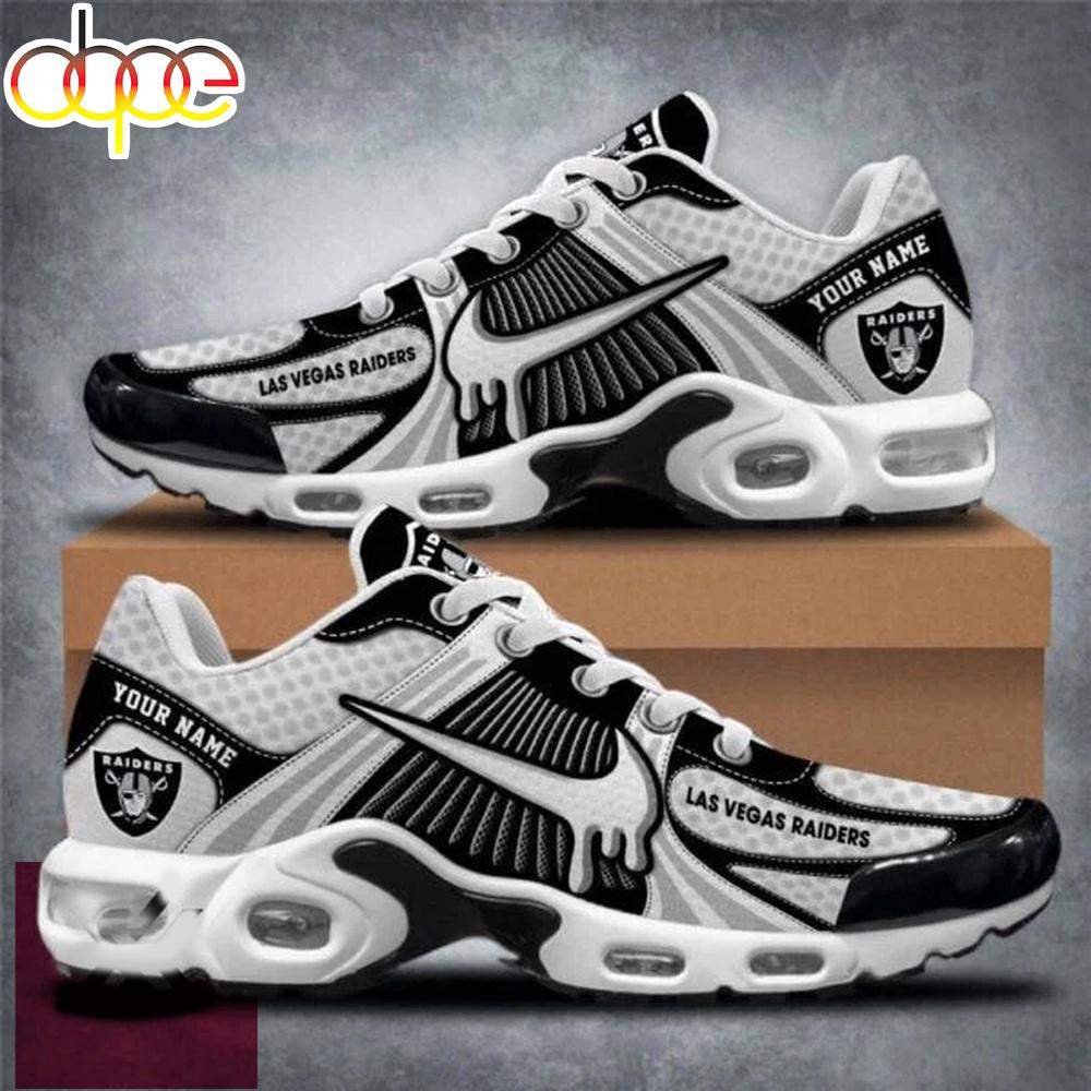 Custom Name Las Vegas Raiders NFL Sport Air Max Plus Shoes Gifts For Fan