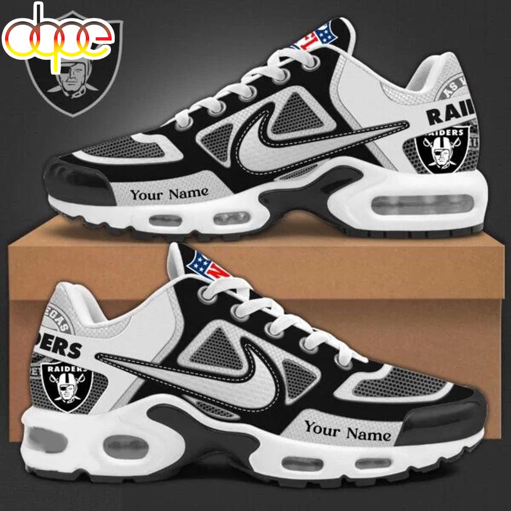 Custom Name Las Vegas Raiders NFL Team Air Max Plus Shoes Gifts For Fan