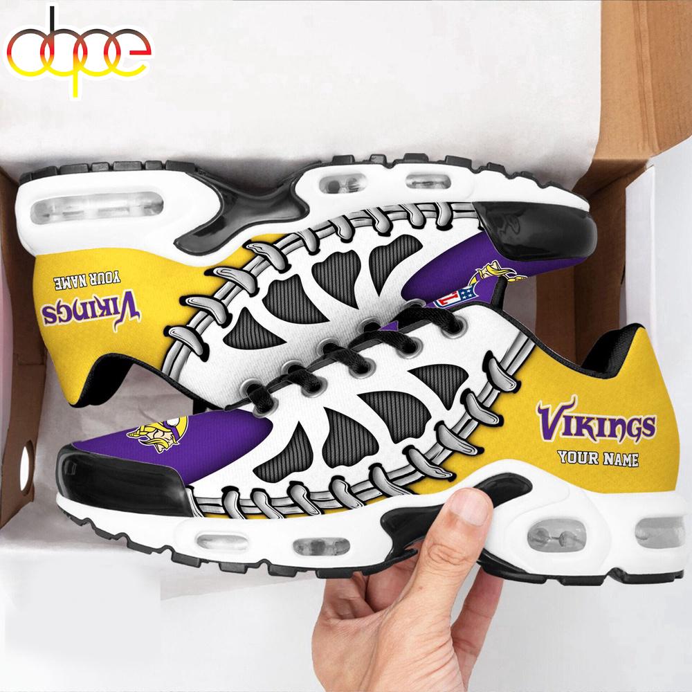 Custom Name Minnesota Vikings Air Max Plus Shoes For Fans