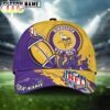 Custom Name Minnesota Vikings NFL Dark Flame Classic Baseball Cap Custom Name Minnesota Vikings NFL Dark Flame Classic Baseball Cap