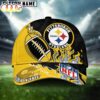 Custom Name Pittsburgh Steelers NFL Dark Flame Classic Baseball Cap