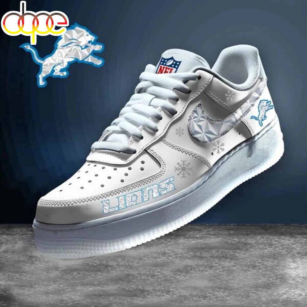 Detroit Lions Winter Air Force 1 Shoes Gifts For Fan