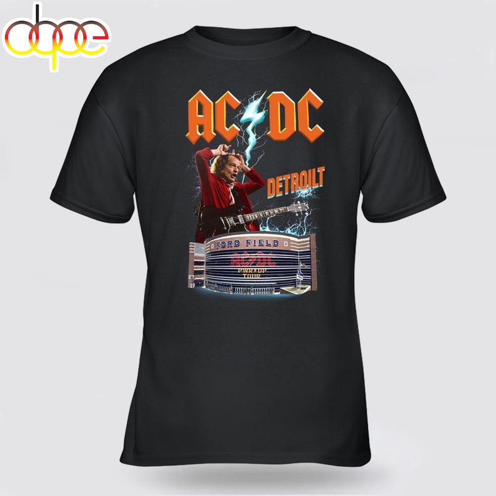 Detroit PWR UP ACDC Tour Unisex T-Shirt For Fans