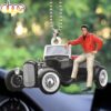 Elvis Presley With Car Merry Christmas Ornament Gift Idea Elvis Presley With Car Merry Christmas Ornament Gift Idea