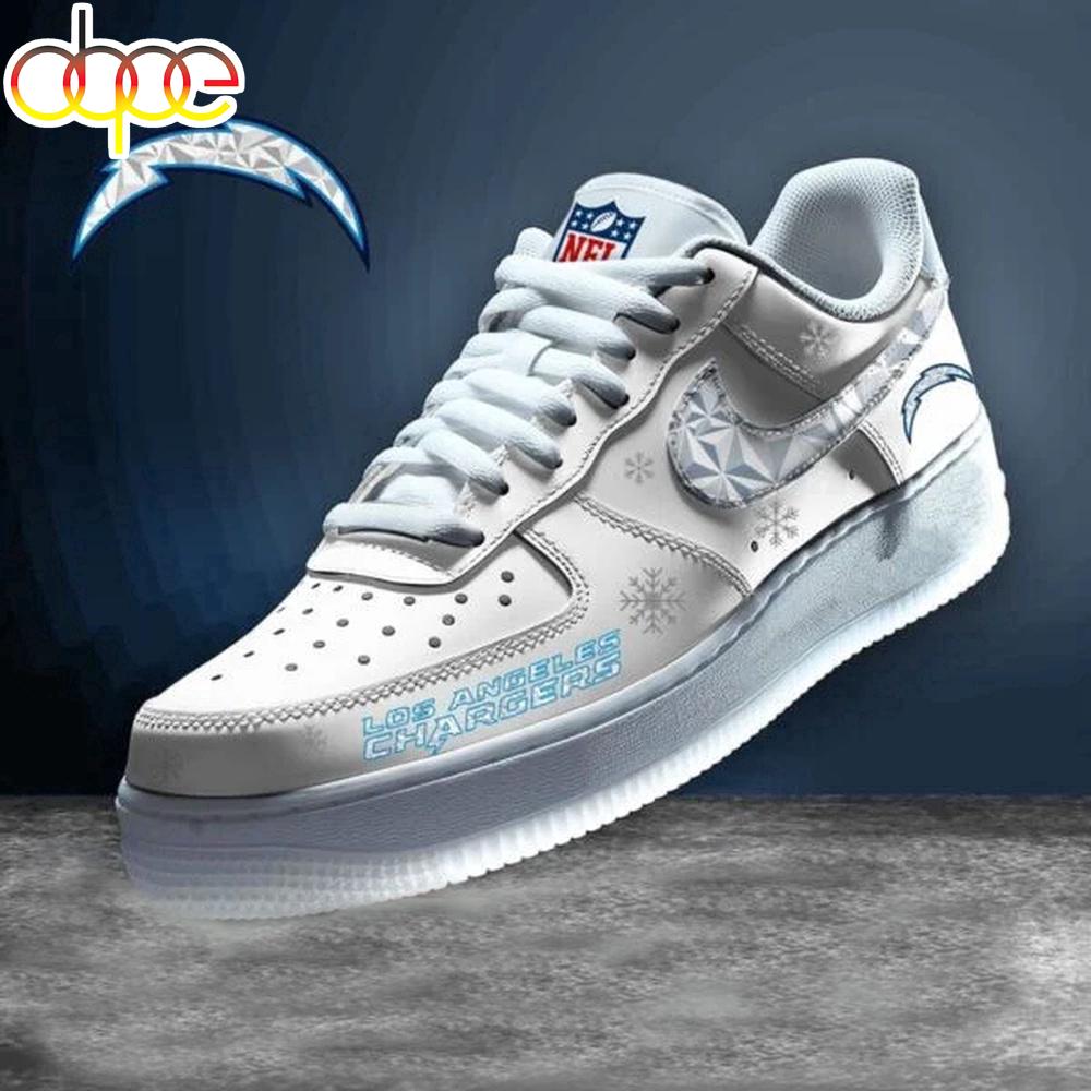 Los Angeles Chargers Winter Air Force 1 Shoes Gifts For Fan
