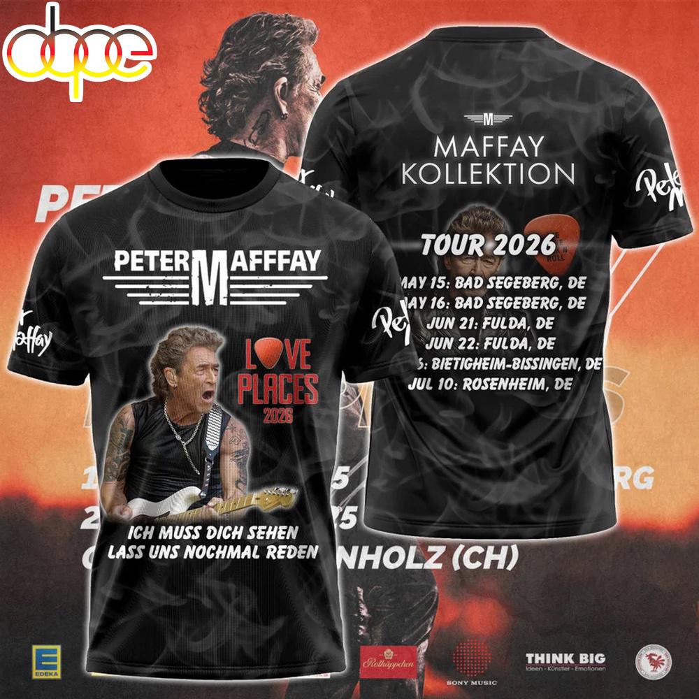 New Limited Edition Peter Maffay Tour 2026 3D Shirt For Fan