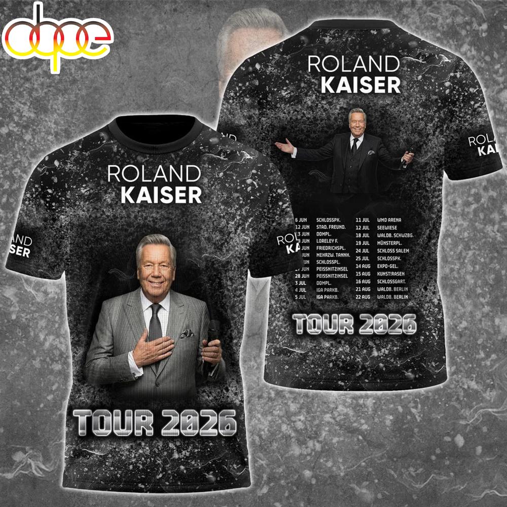 New Limited Edition Roland Kaiser Tour 2026 3D Shirt For Fans