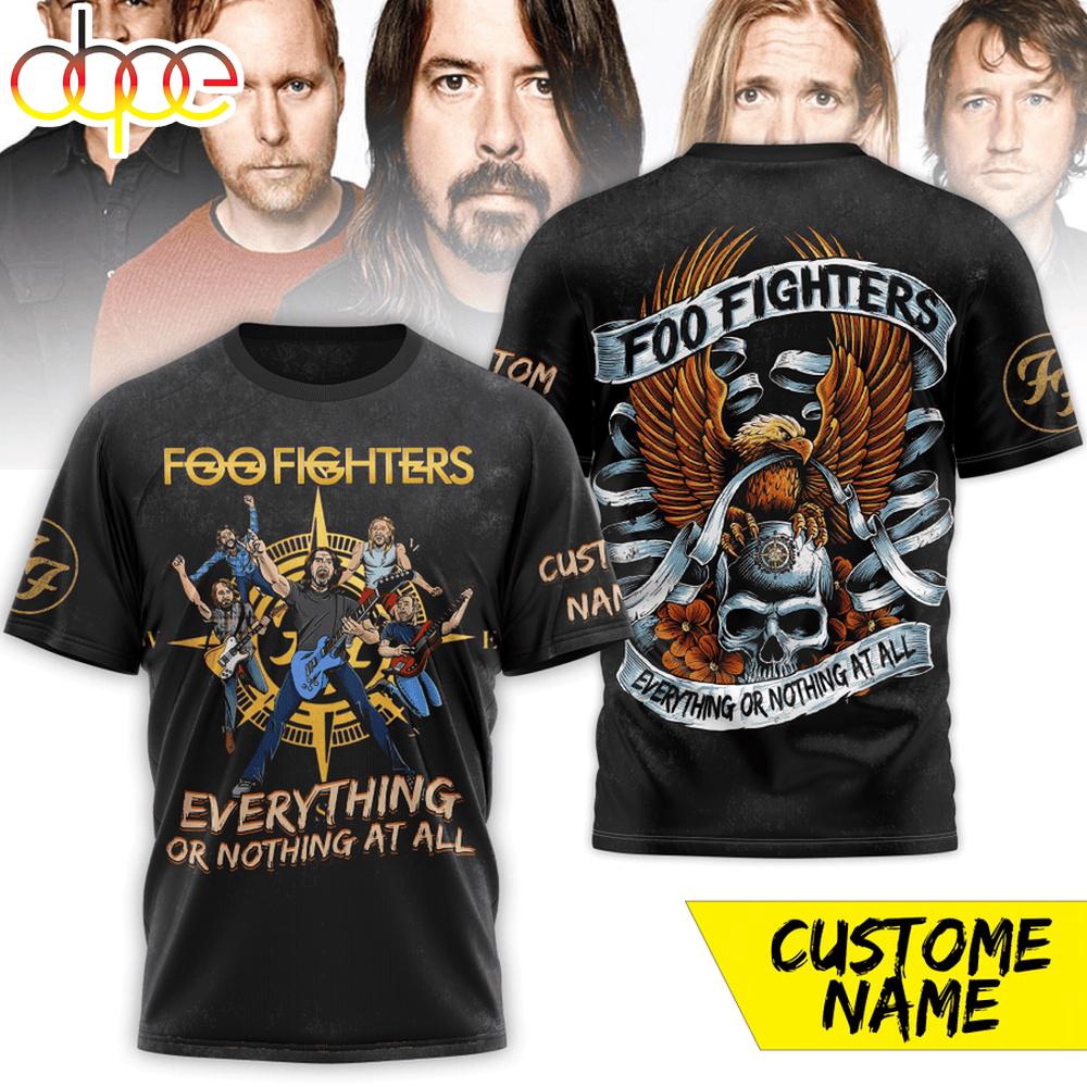 New Limited Foo Fighters Tour EU UK 2026 3D Shirt For Fans