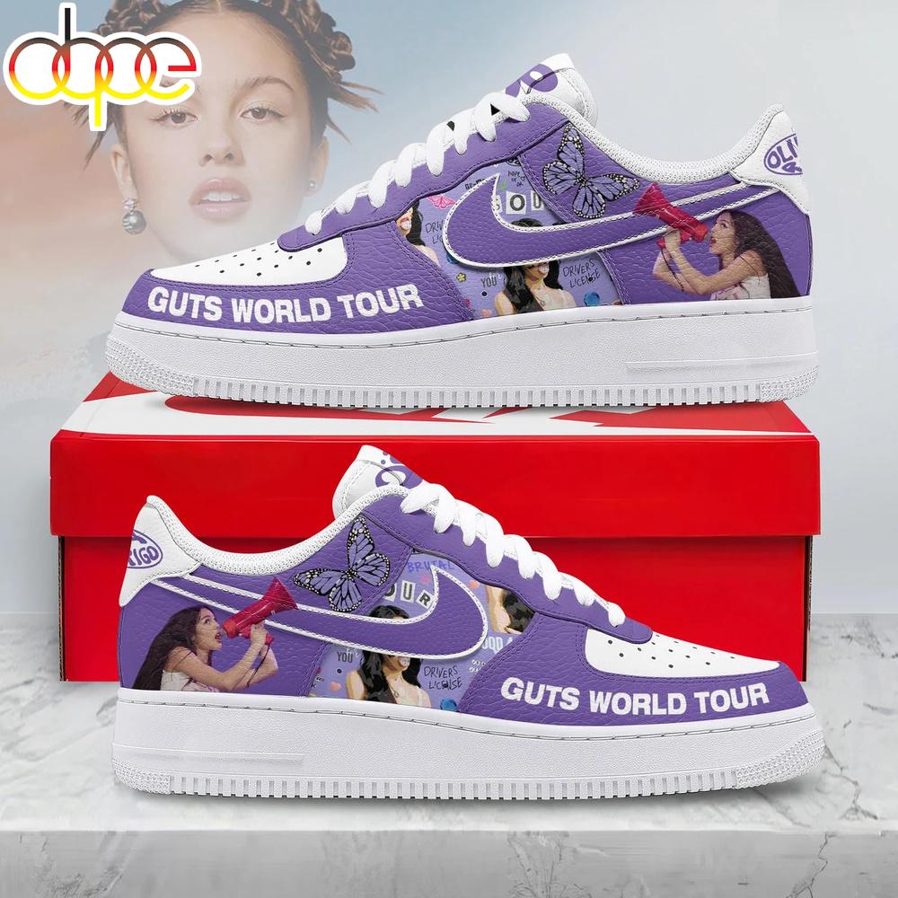 Olivia Rodrigo Guts World Tour Music Air Force 1 Shoes For Fans
