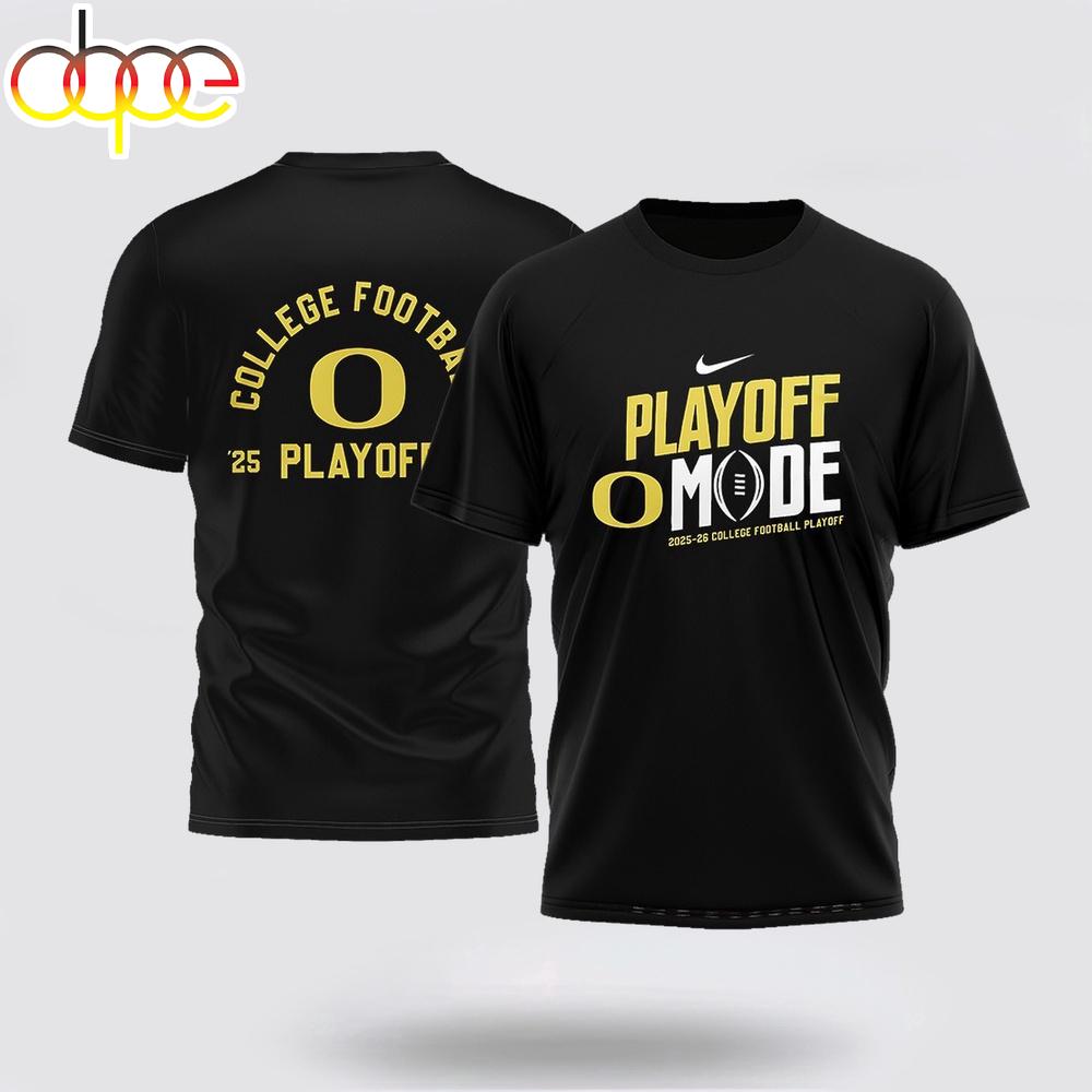 Oregon Ducks 2025-2026 College Football Playoff 3D Shirt For Fans