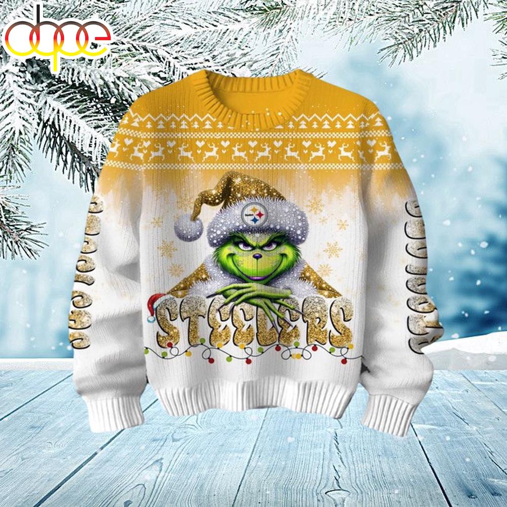 Pittsburgh Steelers Grinch Season 2025 Christmas Ugly Sweater