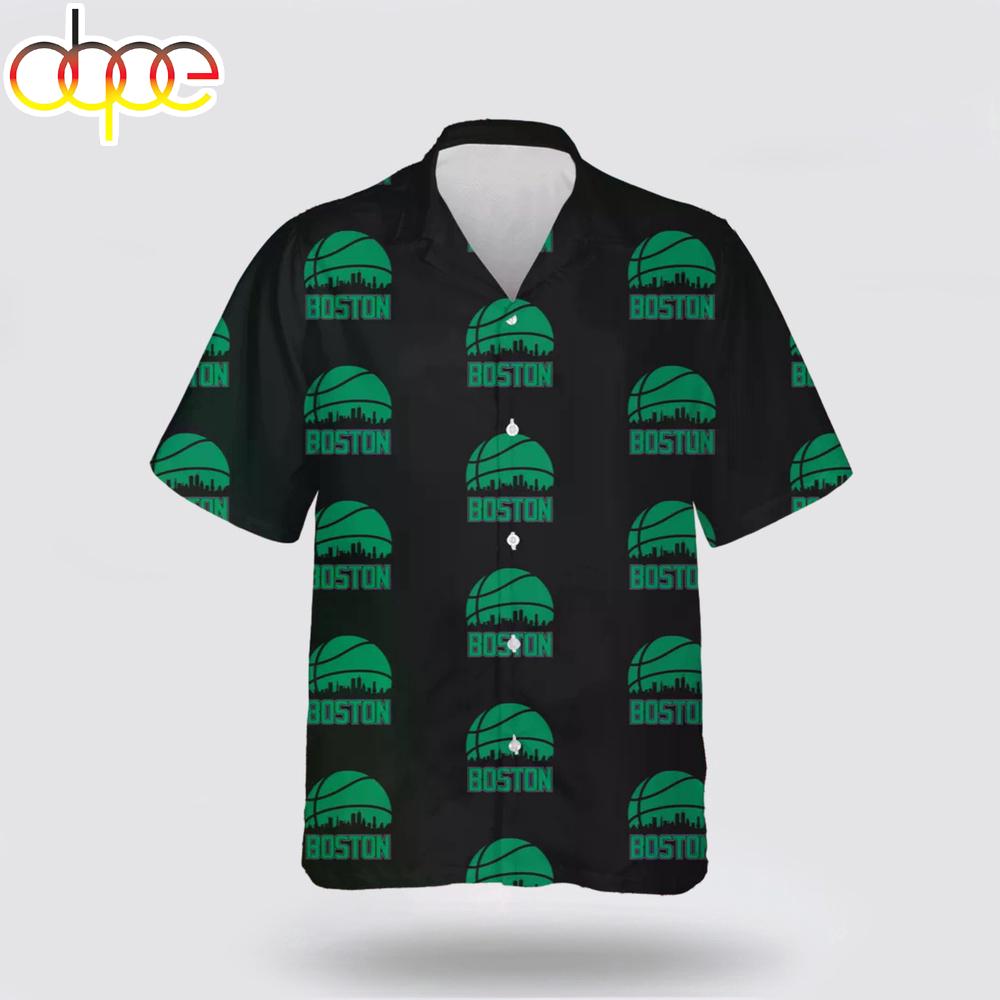 Boston Celtics Basketball Logo Hawaiian Shirt