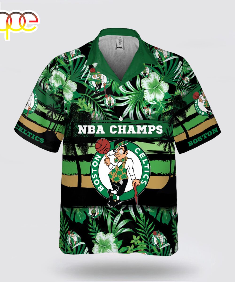 Boston Celtics Floral Tropical Hawaiian Shirt For Fans