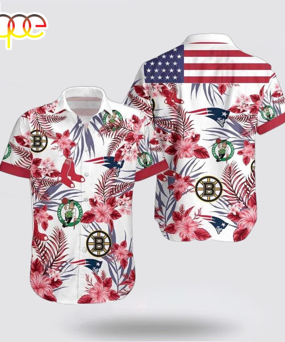 Boston Celtics Red Sox Hawaiian Shirt For Fans