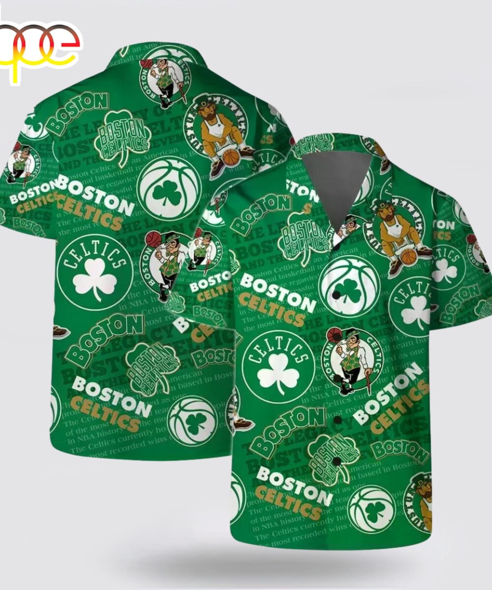 Boston Celtics Shamrocks Hawaiian Shirt For Fans