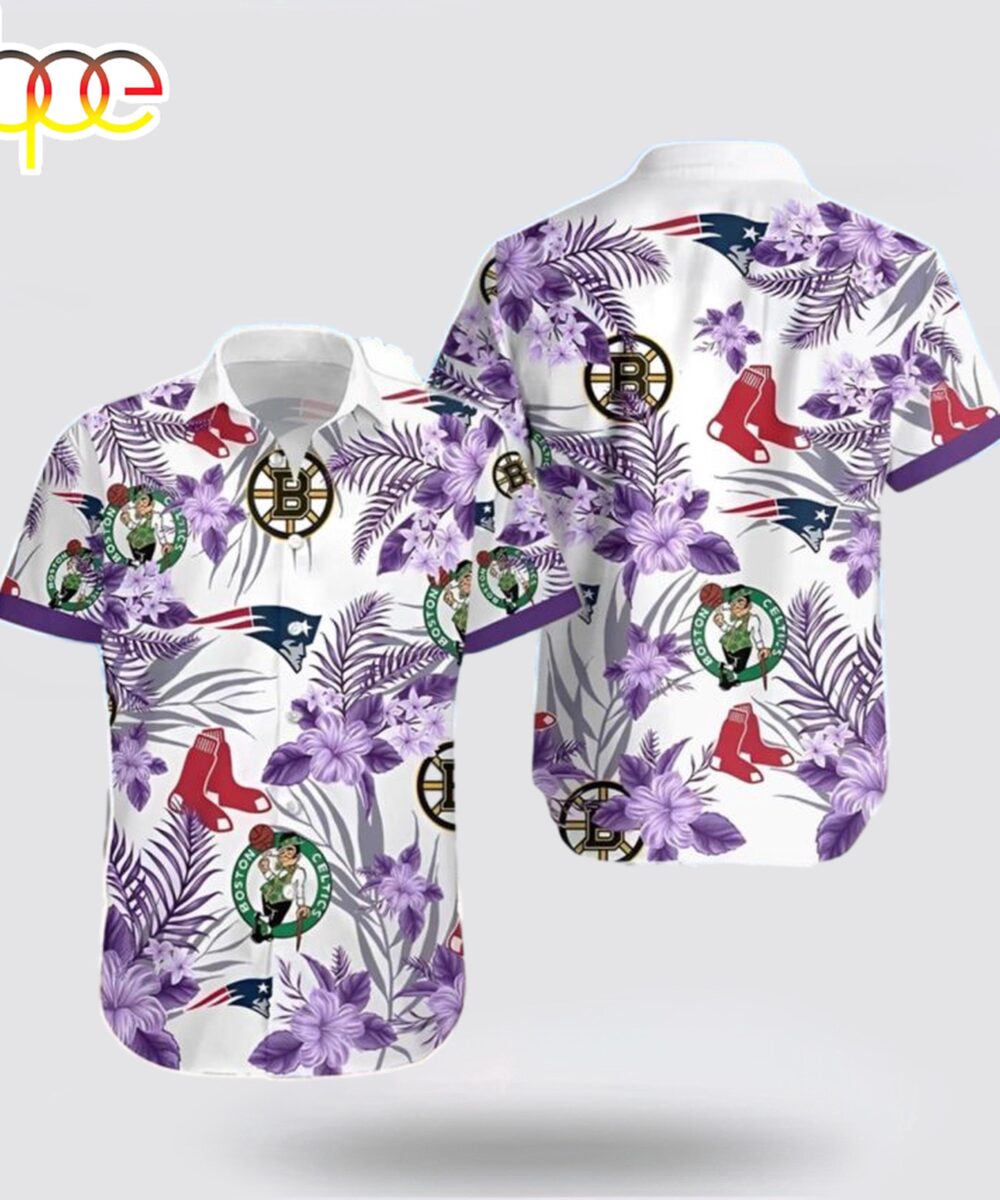 Boston Celtics Team Logo Hawaiian Shirt For Fans