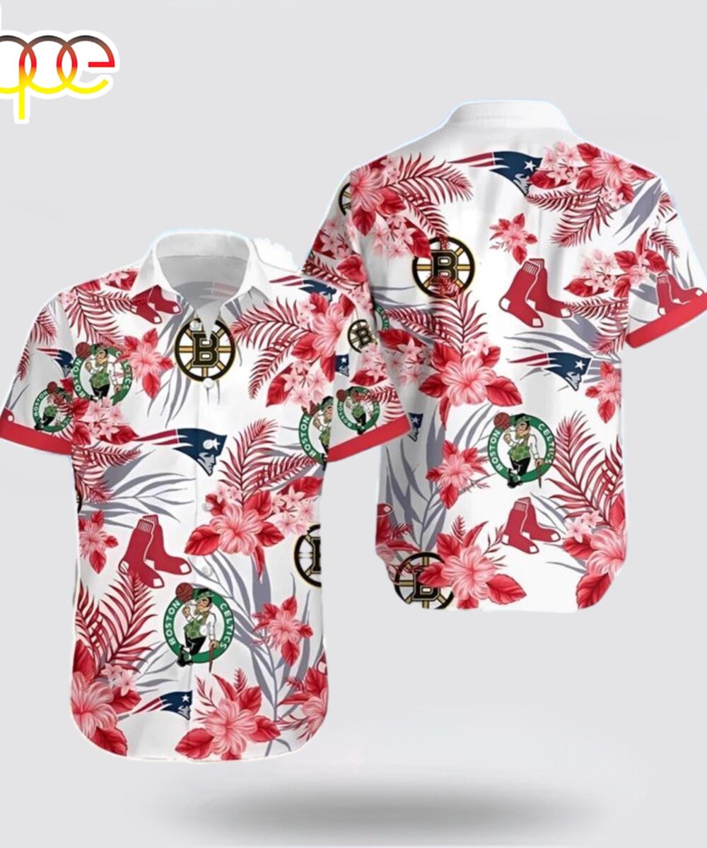 Boston Celtics Tropical Flora Beach Hawaiian Shirt For Fans