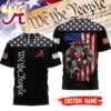 Custom Name Alabama Crimson Tide NCAA We The People 3D T-Shirt