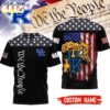 Custom Name Kentucky Wildcats NCAA We The People 3D T-Shirt
