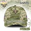 Custom Name New Orleans Saints NFL Salute To Service Baseball Cap