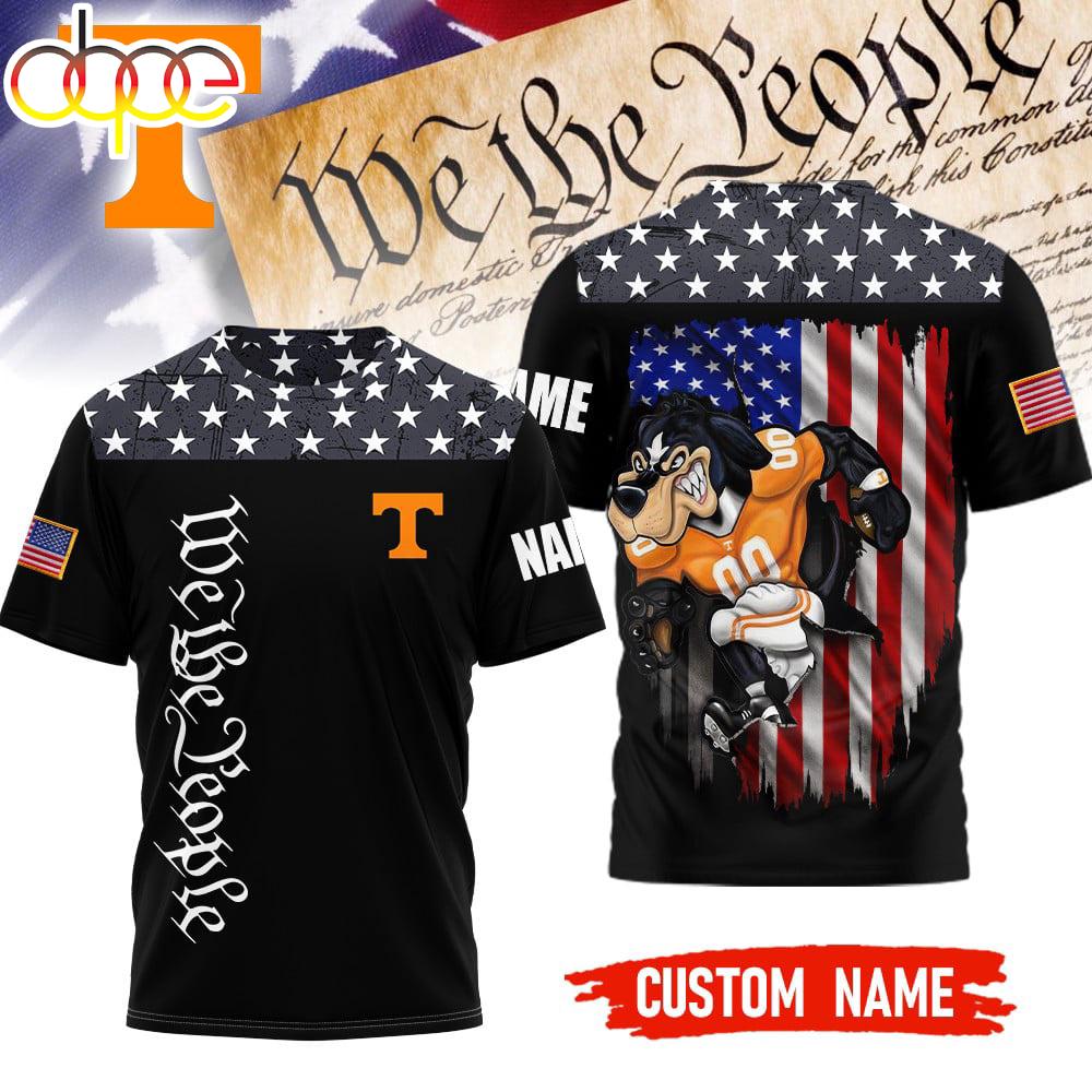 Custom Name Tennessee Volunteers NCAA We The People 3D T-Shirt