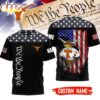 Custom Name Texas Longhorns NCAA We The People 3D T-Shirt