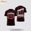 Indiana Hoosiers Bowl Champions 2026 Rose 3D Shirt For Fans