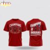 Indiana Hoosiers Champions Bowl Game 2026 3D Shirt For Fans