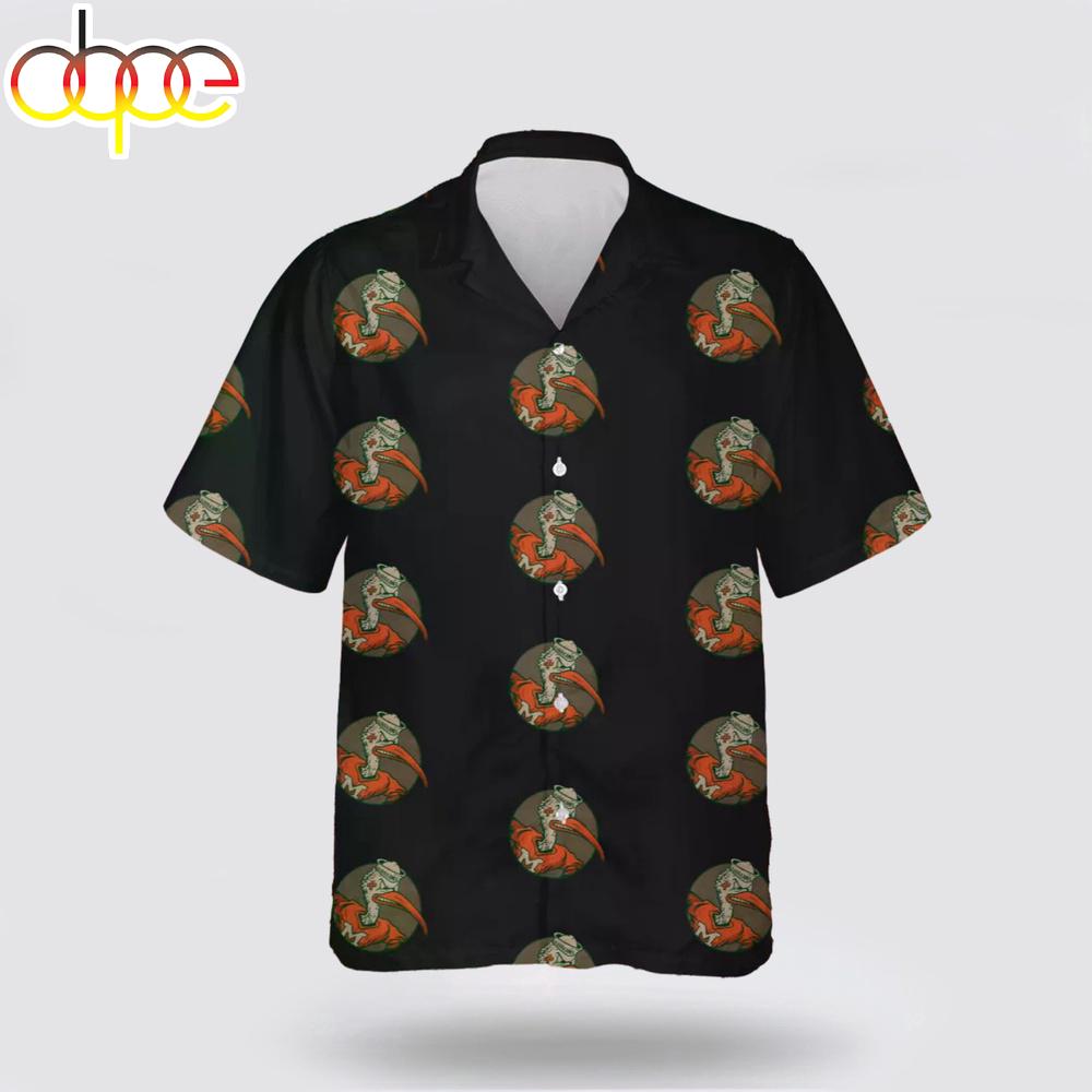 Miami Hurricanes Retro Design Hawaiian Shirt
